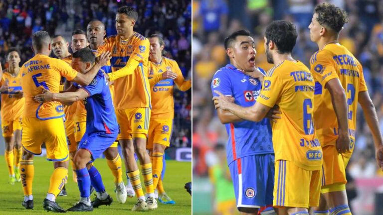 Cruz Azul y Tigres, protagonistas de riñas recientes en el fútbol mexicano