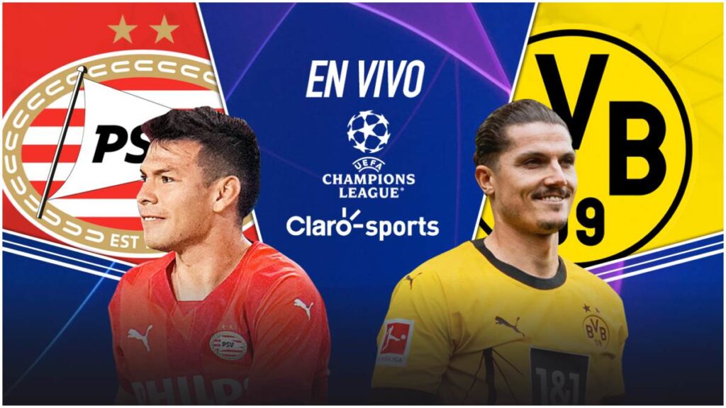 PSV vs Borussia Dortmund, en vivo online por Claro Sports