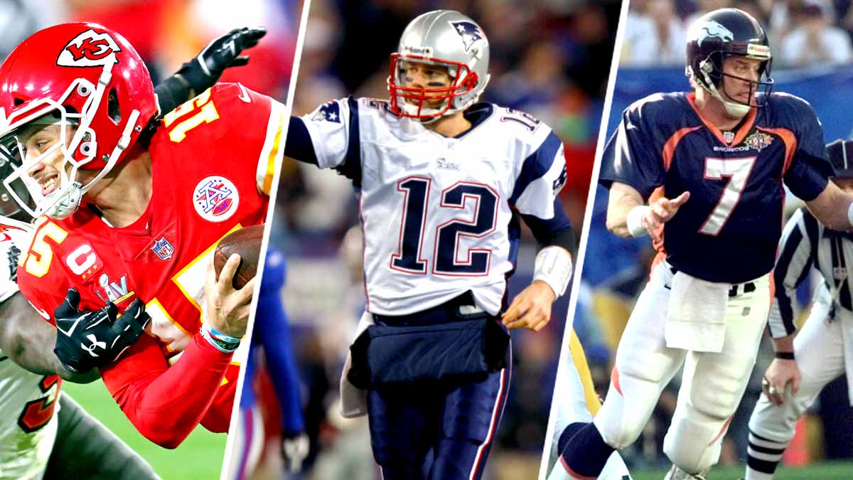 Los quarterbacks con múltiples apariciones en el Super Bowl, lista