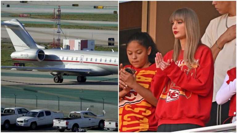 Taylor Swift llega a Estados Unidos  24 horas antes para apoyar a Travis Kelce en el Super Bowl LVIII