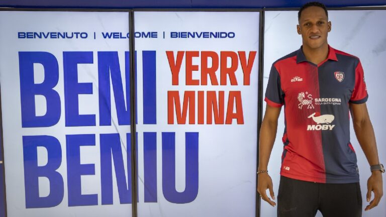 Yerry Mina en su presentación con Cagliari: “Estoy listo para jugar de una vez, me ha gustado la ciudad”