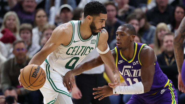 Jayson Tatum y los Boston Celtics no tienen problemas para vencer al Jazz