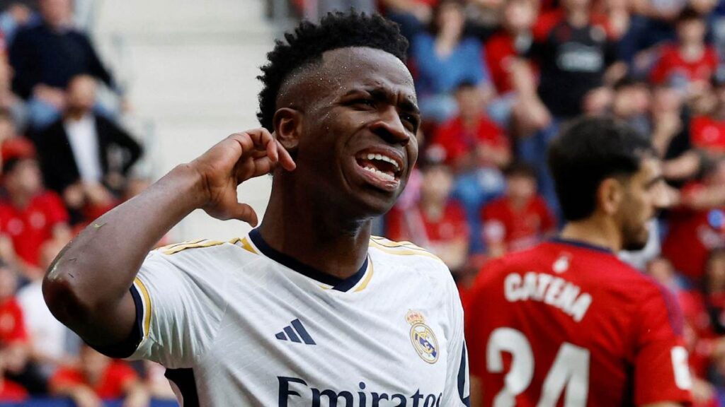 Vinicius Jr. durante el juego ante el Osasuna