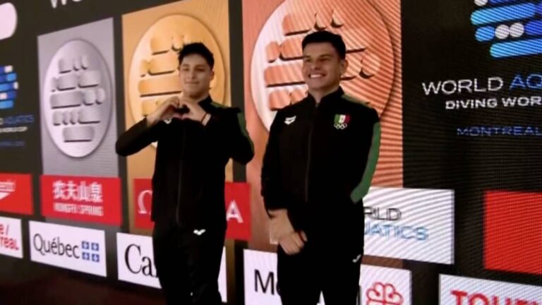 Osmar Olvera y Rodrigo Diego obtienen medalla de bronce en la Copa del Mundo de Clavados Montreal 2024