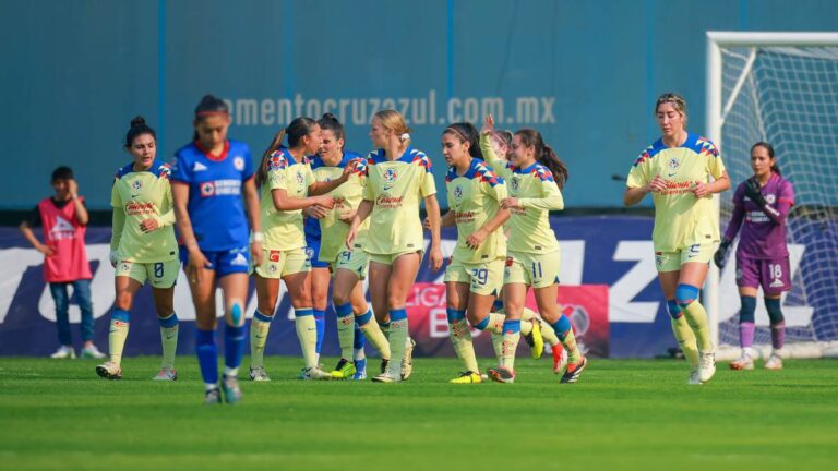 América golea a Cruz Azul en el Clásico Joven de la Liga MX Femenil
