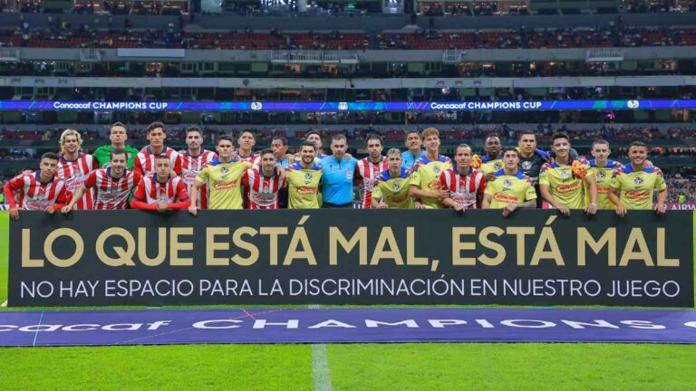 América y Chivas se unen contra la discriminación en el Clásico Nacional