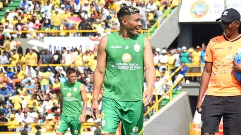 Teófilo Gutiérrez con el Real Cartagena.