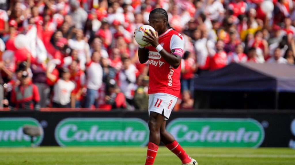 Hugo Rodallega, jugador de Santa Fe.