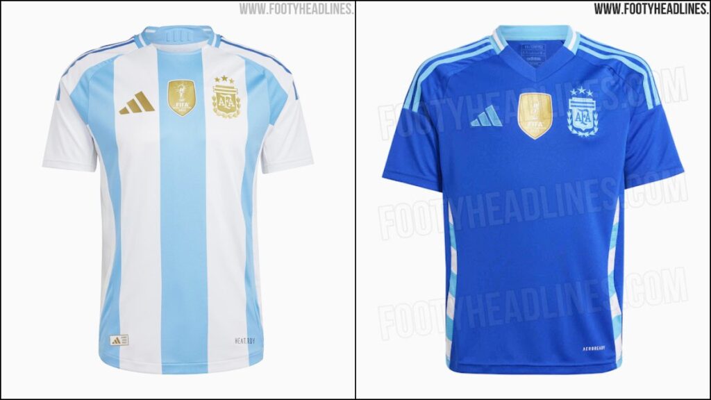 Las nuevas camisetas de la Selección Argentina para 2024 | FootyHeadlines