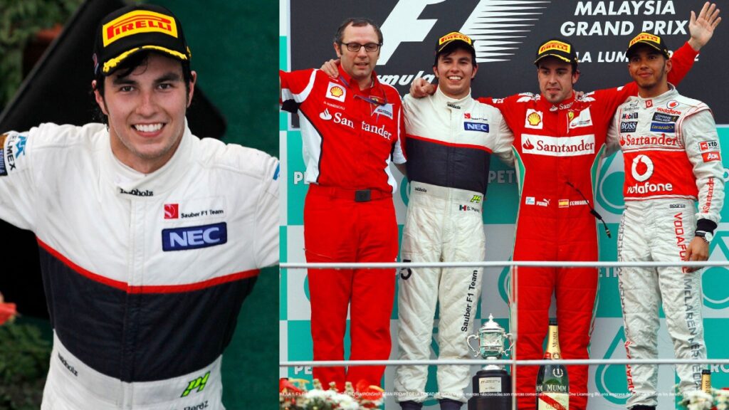 Checo Pérez y su primer podio en la F1 | @mexicogp