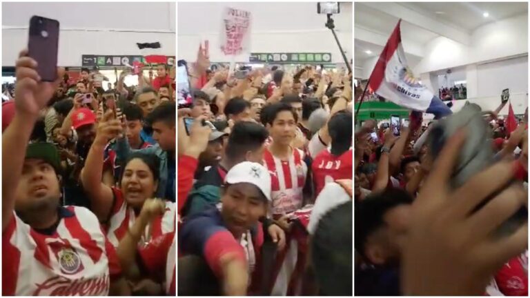 Aficionados de Chivas desatan la locura en la Ciudad de México previo al duelo ante Cruz Azul