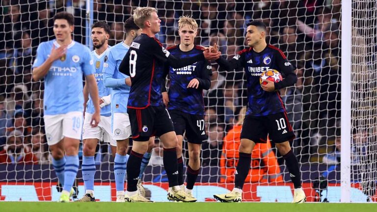 Manchester City vs Copenhague: Erling Haaland da forma a la goleada