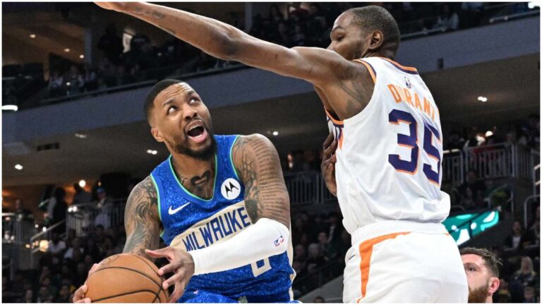 Damian Lillard hace olvidar a Antetokounmpo en la victoria de Bucks sobre los Suns