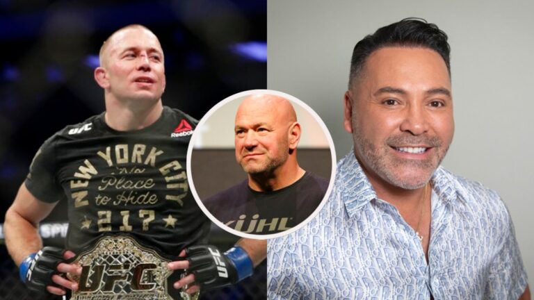 La respuesta de Dana White a una pelea entre Oscar de la Hoya y Georges St-Pierre: “Que se joda ese tipo”