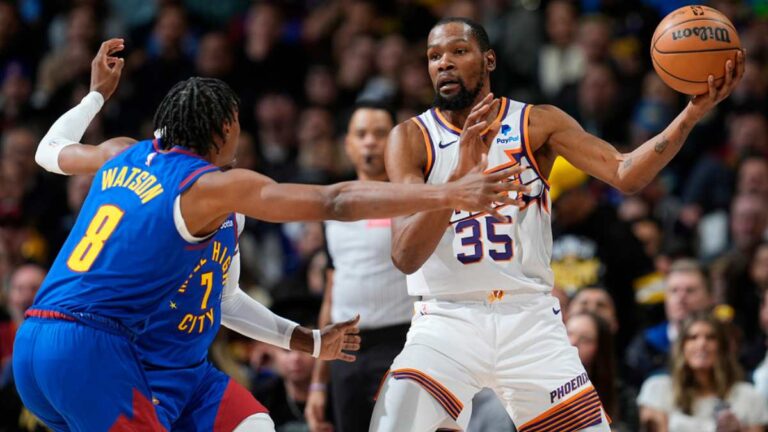 Kevin Durant y los Suns tumban a los Nuggets de Jokic en tiempo extra