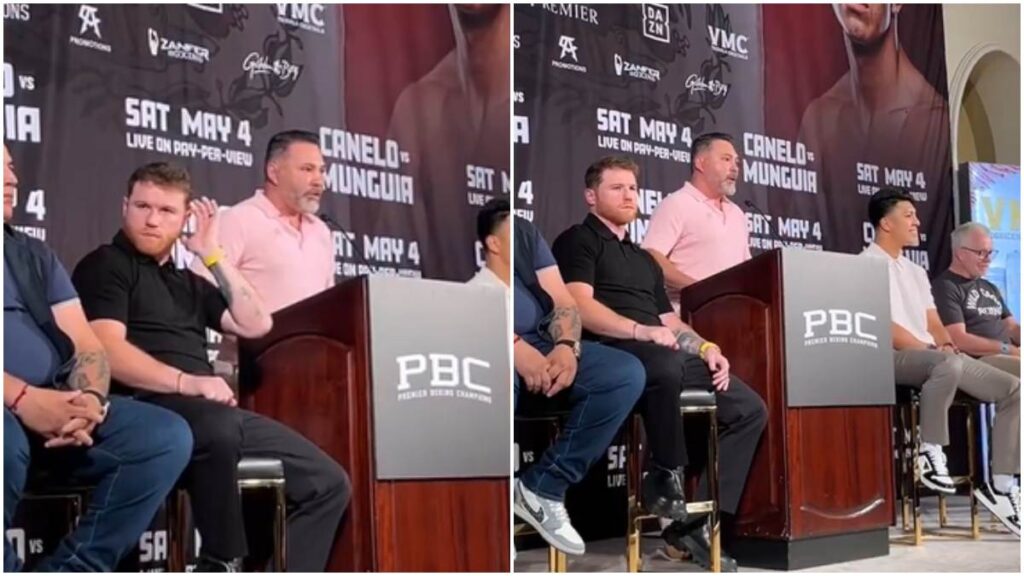 El reencuentro de Canelo Álvarez con Oscar de la Hoya | Captura de Pantalla