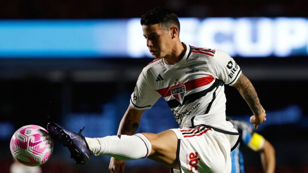 James Rodríguez, en un partido de Sao Paulo. - @jamesdrodriguez.