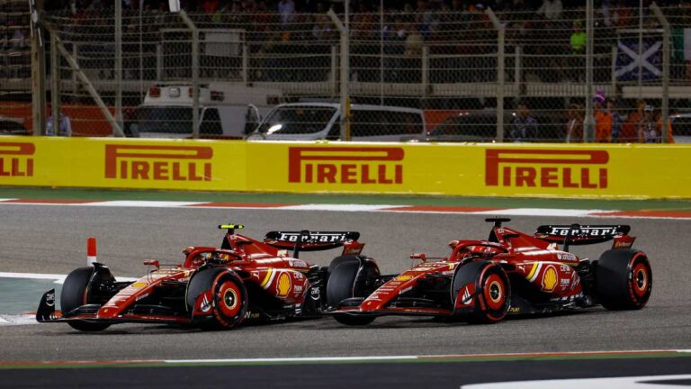 ¡Intensa batalla entre los Ferrari! Carlos Sainz y Charles Leclerc pelean por el podio en el GP de Bahréin