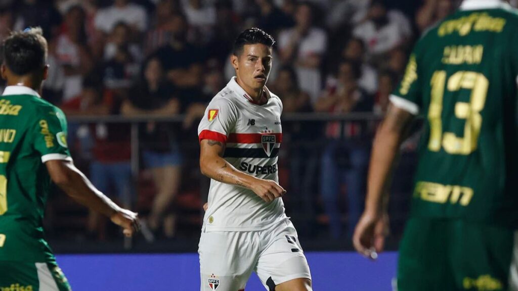 James Rodríguez, en un partido con Sao Paulo. - @jamesdrodriguez.