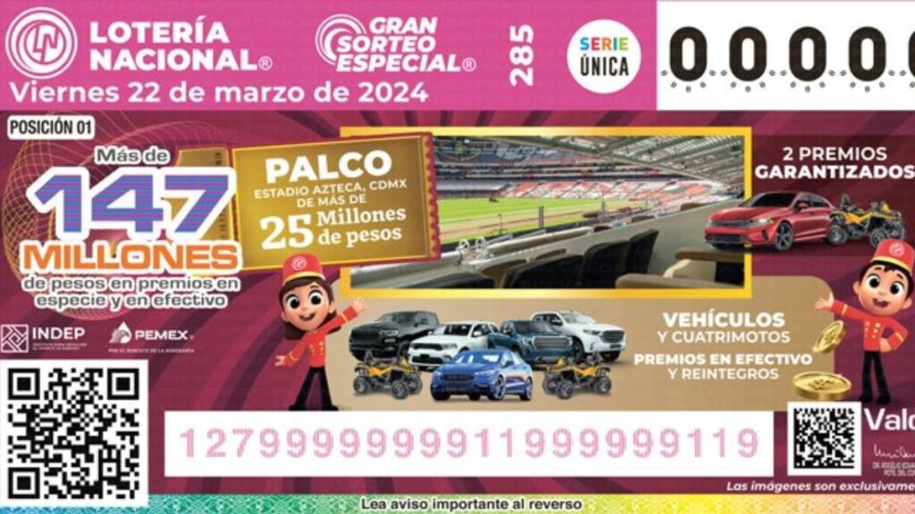 Gran Sorteo Especial 285: Estos son los números ganadores de la Lotería Nacional de este 22 de marzo y los premios