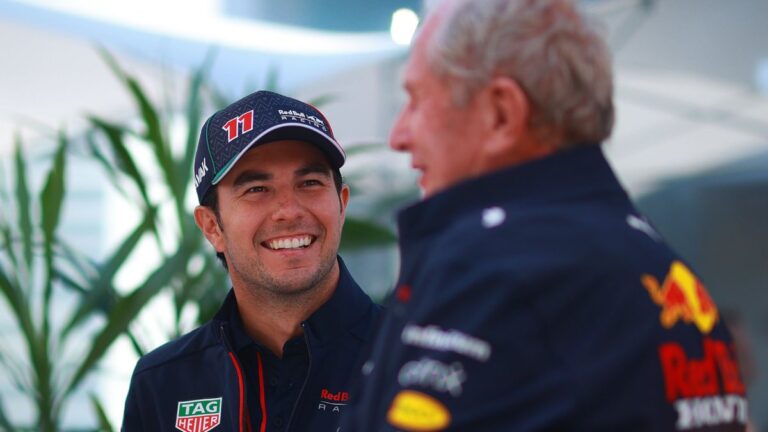 Helmut Marko se mostró contento y optimista con Checo Pérez tras la Qualy del GP de Bahréin