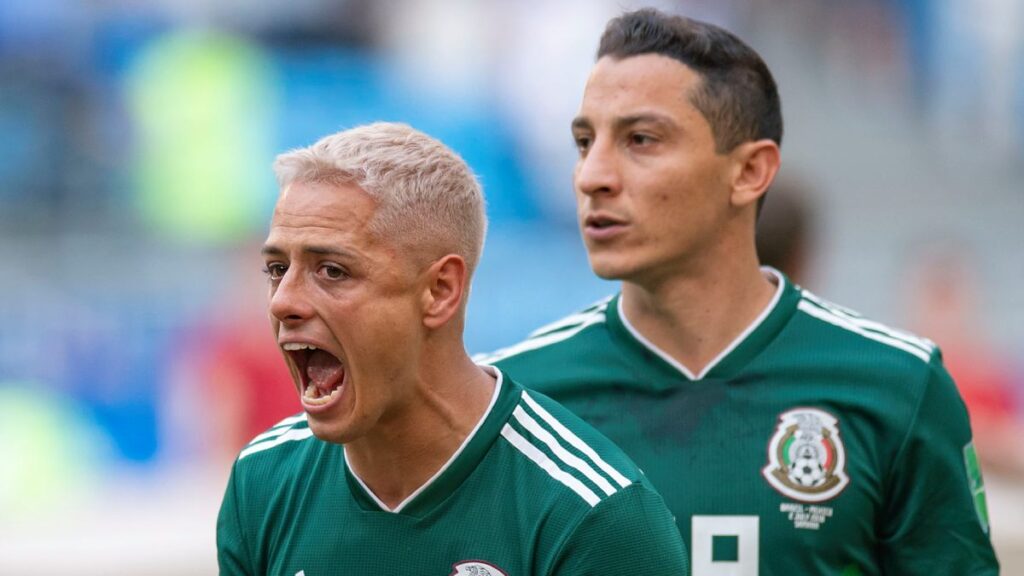 Andrés Guardado y Chicharito Hernández en selección mexicana