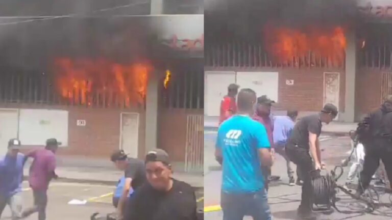 Caos en Polideportivo Sur: voraz incendio antes del Envigado vs. Jaguares