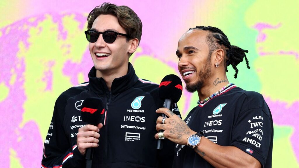 Lewis Hamilton: "Russell está haciendo un mejor trabajo con nuestro coche. Lo lleva mucho mejor que yo"