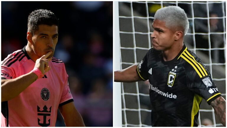 ¡Luis Suárez y Cucho Hernández a la cabeza! Inter Miami y Columbus Crew dominan el once de la jornada de la MLS