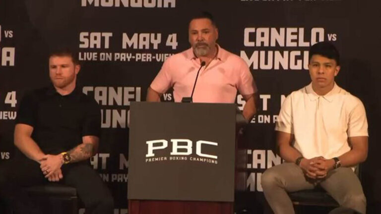 Oscar de la Hoya: “El boxeo mexicano va a ganar con la pelea de Jaime Munguía y Canelo Álvarez”