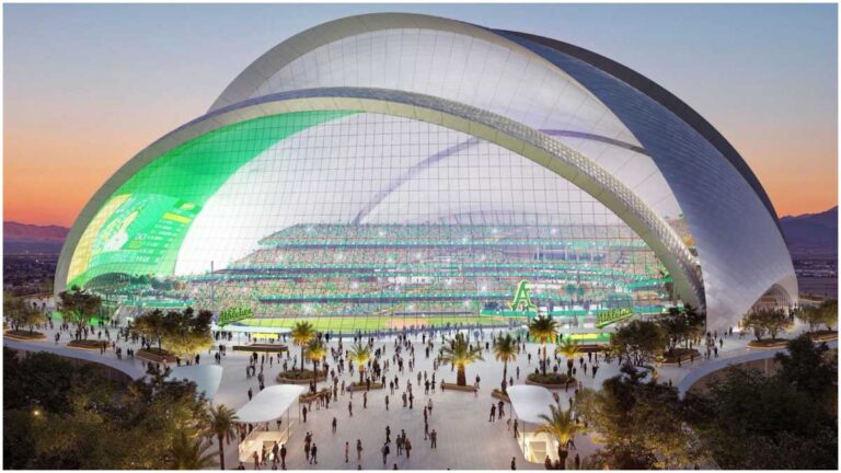 Así luce el proyecto de estadio de los Oakland Athletics en Las Vegas con un concepto futurista
