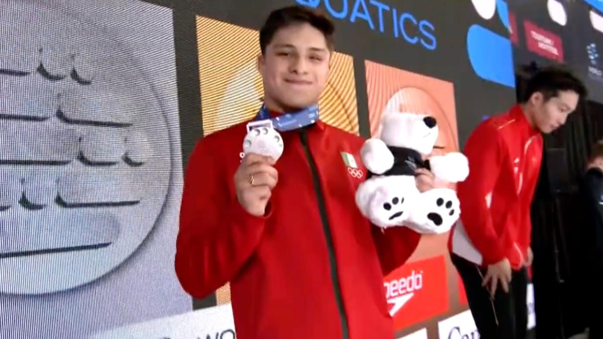 Osmar Olvera, medalla de plata en el trampolín 3m de la Copa del Mundo