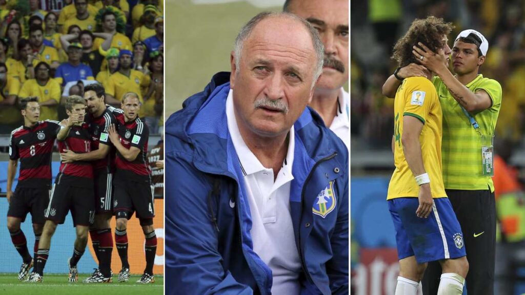 Scolari era el técnico de Brasil en la goleada de 7-1 ante Alemania en el Mundial 2014