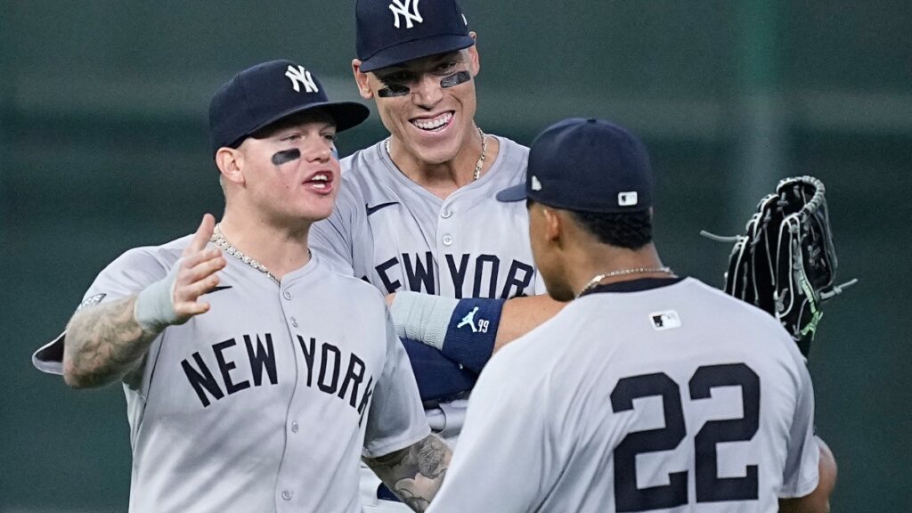 Verdugo, Judge y Soto, los jardineros de los Yankees | AP Photo/Kevin M. Cox