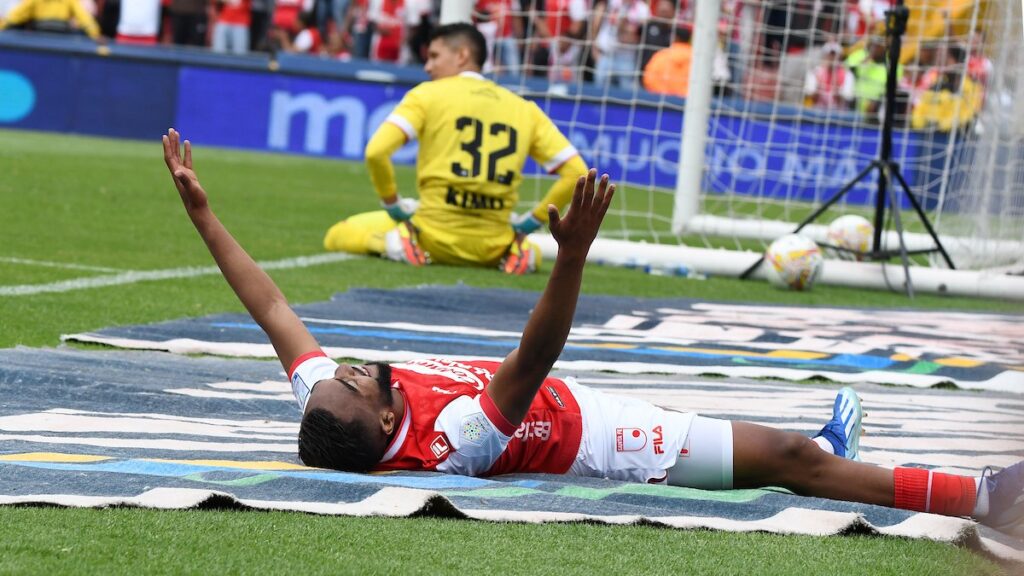 Jersson González celebra un gol. - Vizzor Image.