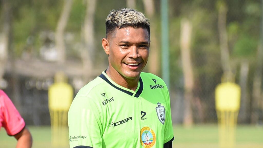 Teófilo Gutiérrez, en un entrenamiento. - @RealCartagena.