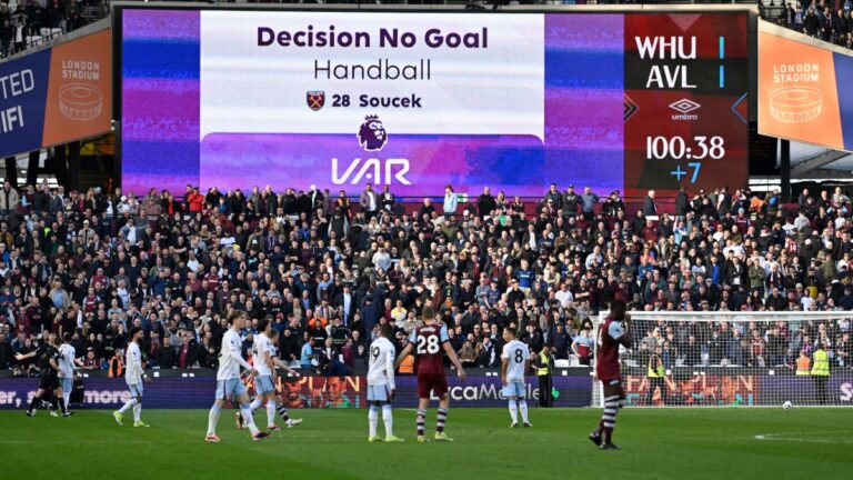 West Ham y Edson Álvarez se quedan a las puertas del triunfo ante el Aston Villa tras polémico gol anulado