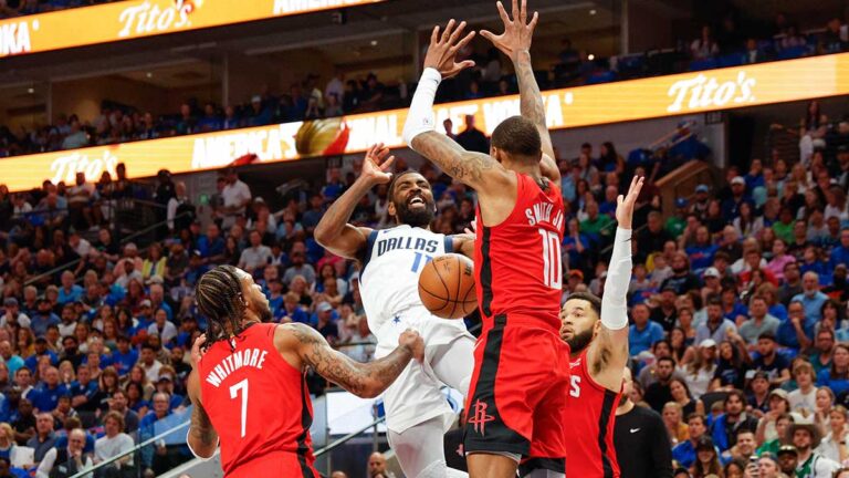 Kyrie Irving comanda la remontada de los Mavericks en tiempo extra ante Rockets y los dejan fuera de playoffs