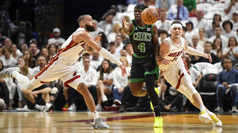 Celtics domina sin problemas al Heat de Jaime Jaquez y se pone a un juego de las semifianles