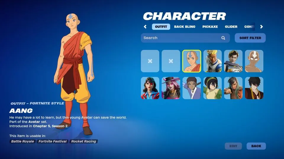 Fortnite Avatar skins