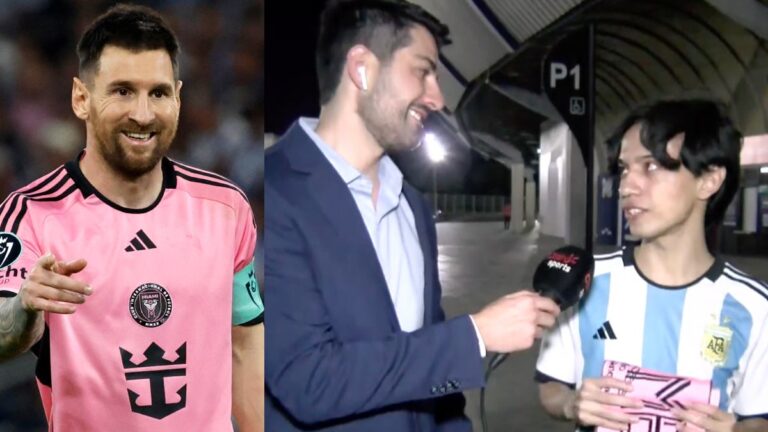 Fan de Messi cumple su sueño en Monterrey: “No me importaba el resultado, me voy contento por verlo”