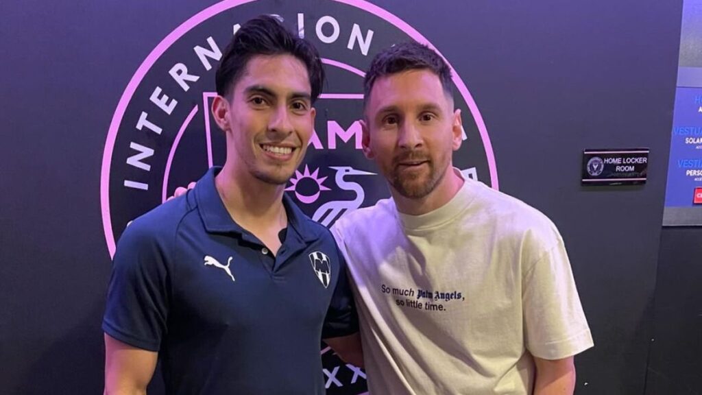 Erick Aguirre presume encuentro con… ¡Lionel Messi!