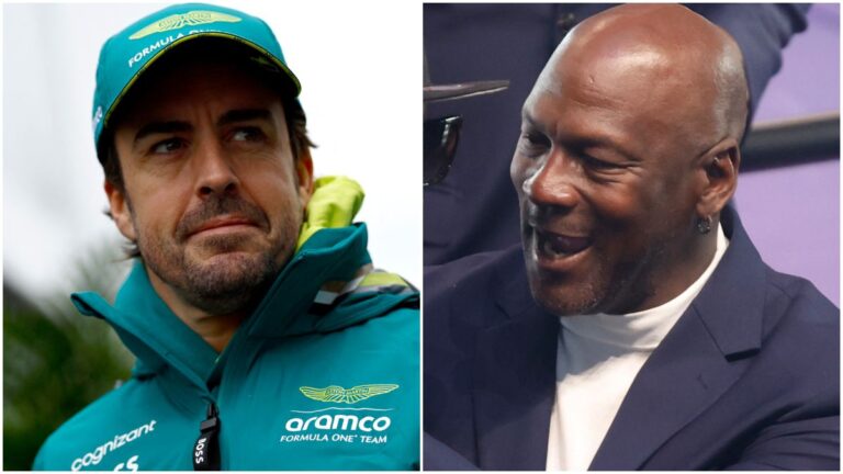 Fernando Alonso y el anuncio de su renovación con Aston Martin… ‘a lo Jordan’