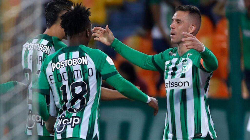 Jugadores de Nacional, celebrando.