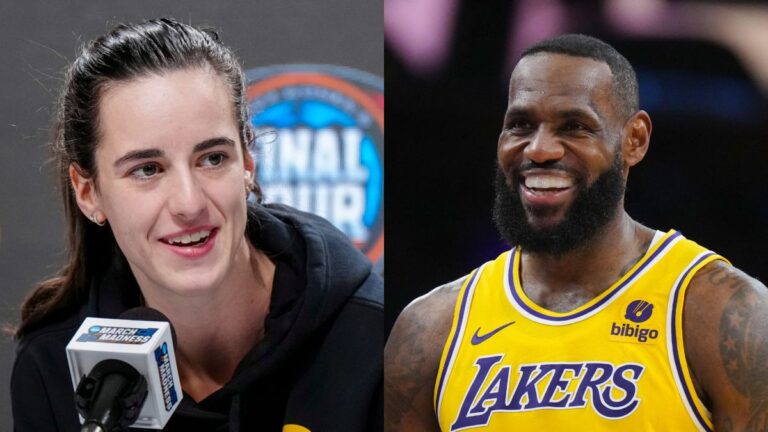 Caitlin Clark y LeBron James intercambian elogios tras el apoyo de ‘El Rey’ al baloncesto femenil