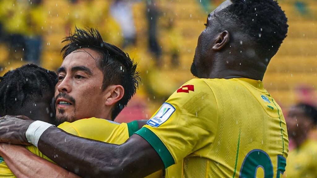 Jugadores de Atlético Bucaramanga celebran un gol. - @ABucaramanga.