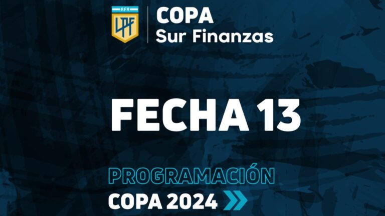 Copa de la Liga 2024, fecha 13: fixture, posiciones, partidos y resultados