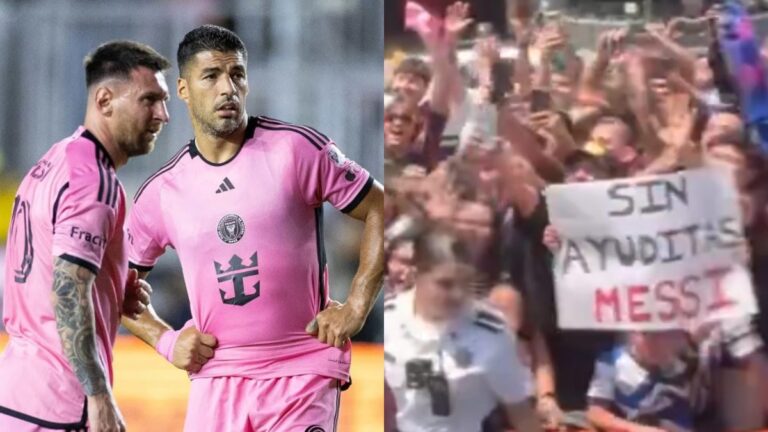 La bronca de Luis Suárez al ver un cartel contra Messi en México: “Es una hija de p….”