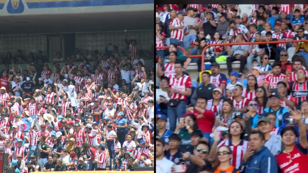 La afición de las Chivas se hace sentir | Claro Sports y Captura de pantalla