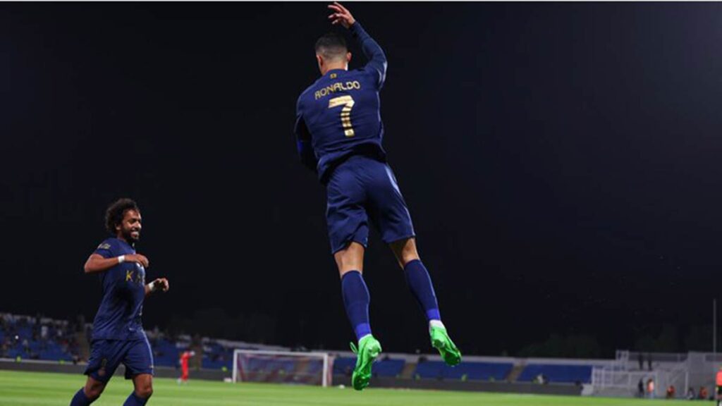 Cristiano Ronaldo brilla en la goleada del Al-Nassr. @AlNassrFC_EN